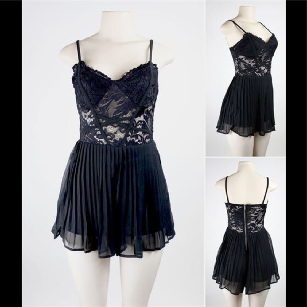 Lace Black Romper